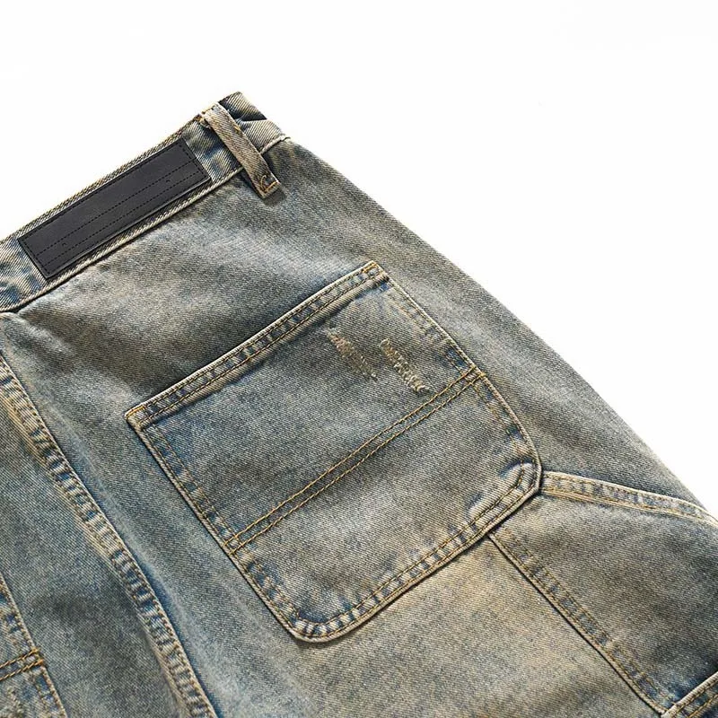 Distressed Double Knee Desert Wash Baggy Jeans - Image 5