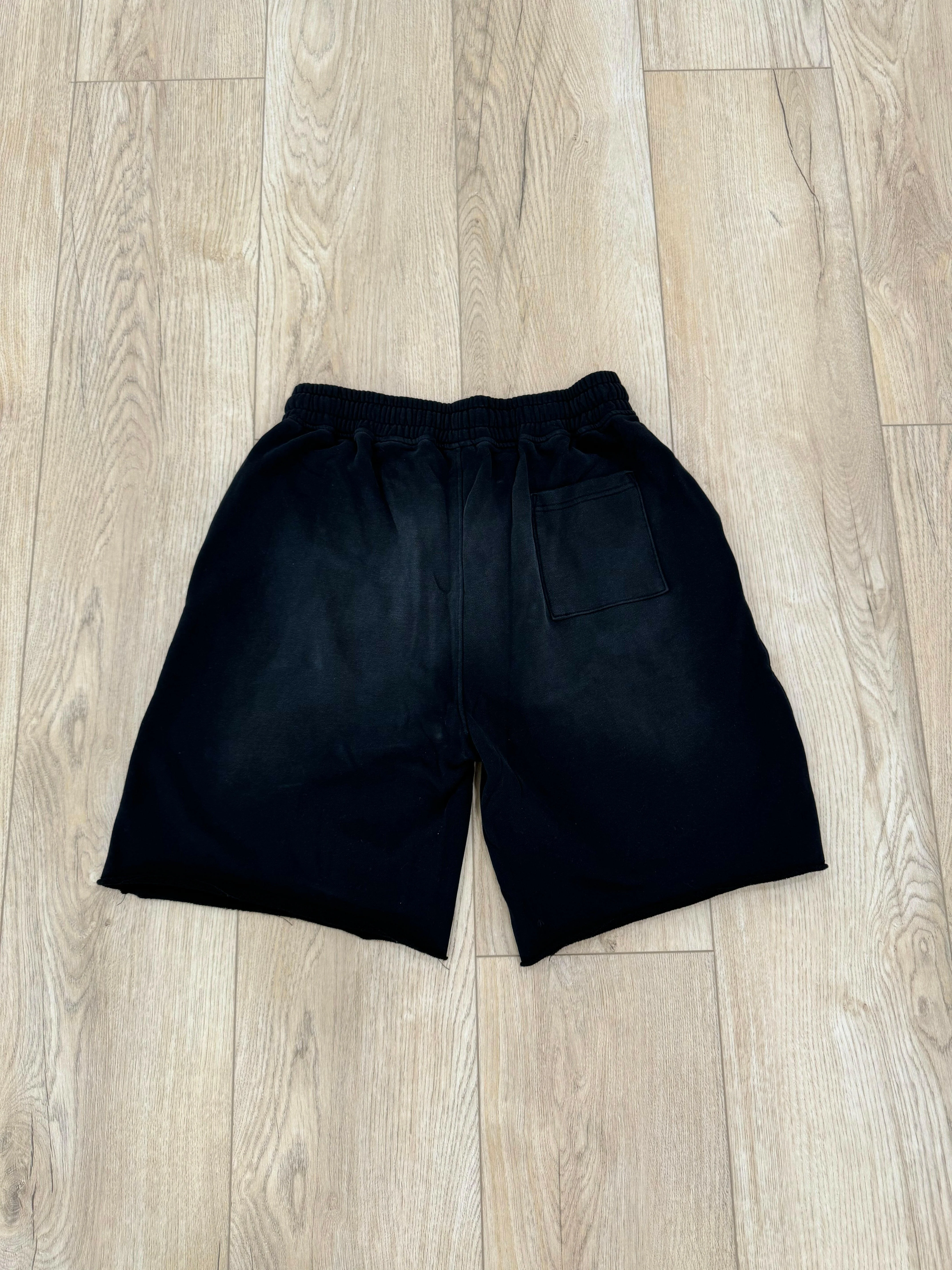 Faded Black Sweatshorts - Image 3