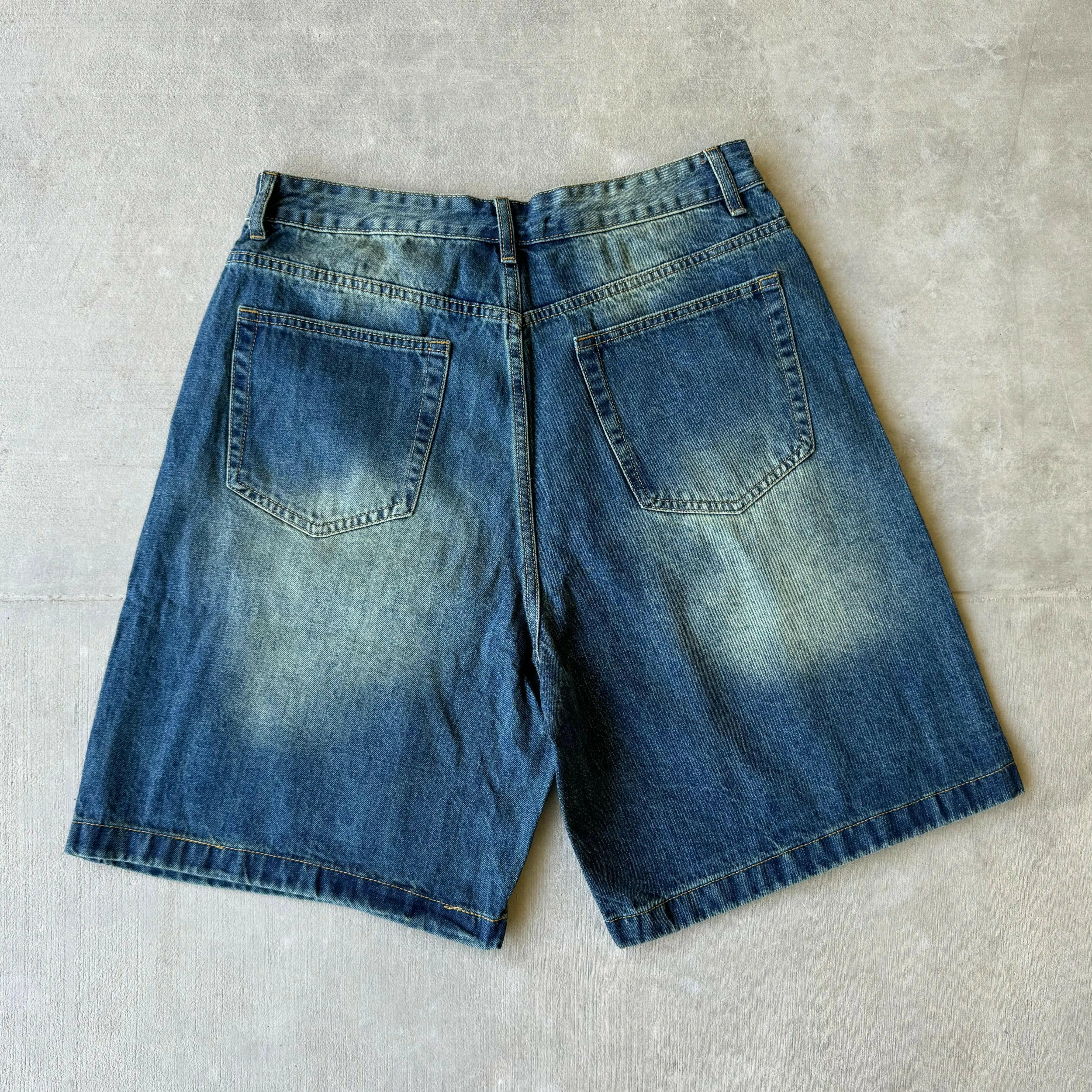 Faded Navy Baggy Jorts - Image 6