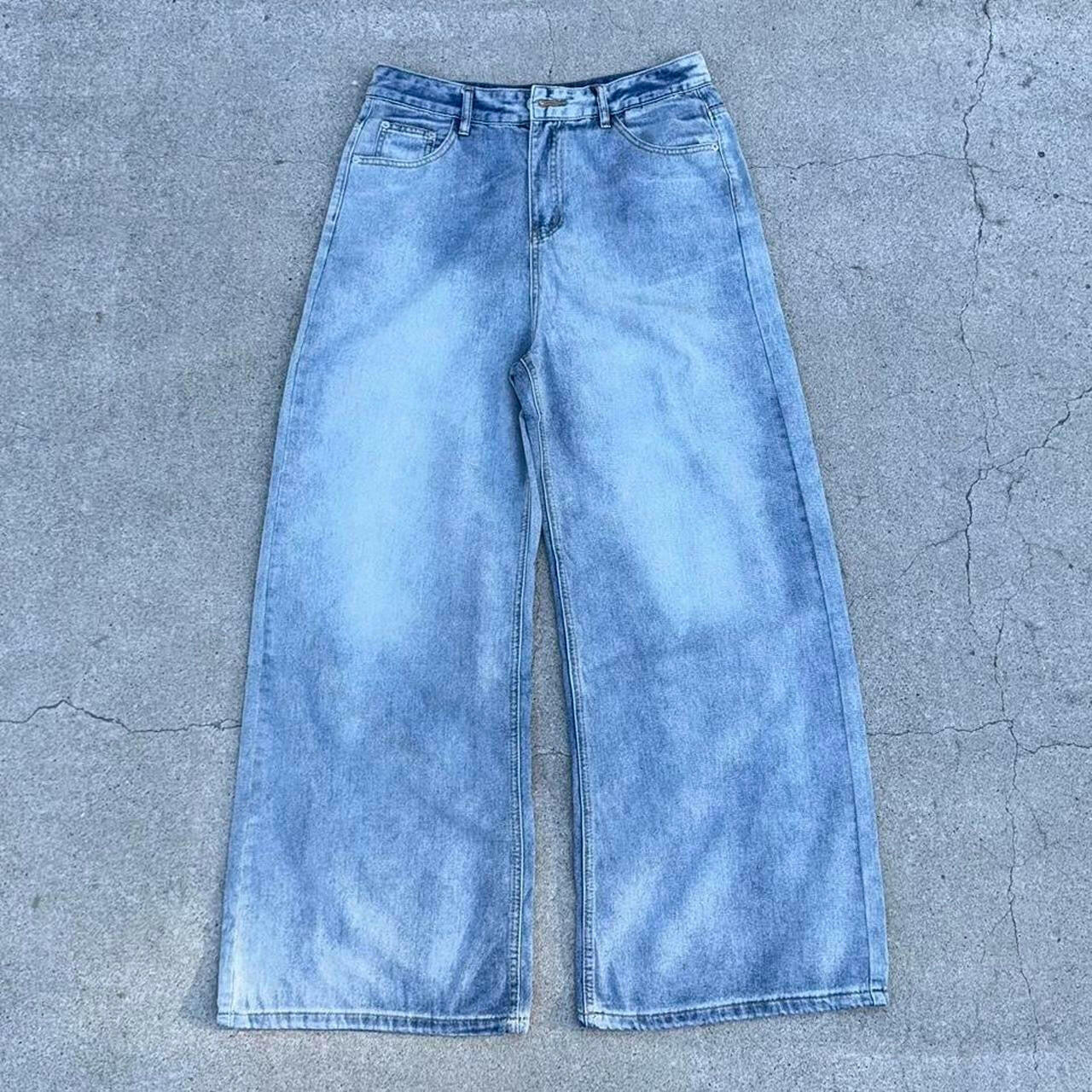 Light Blue Wash Baggy Jeans - Image 5