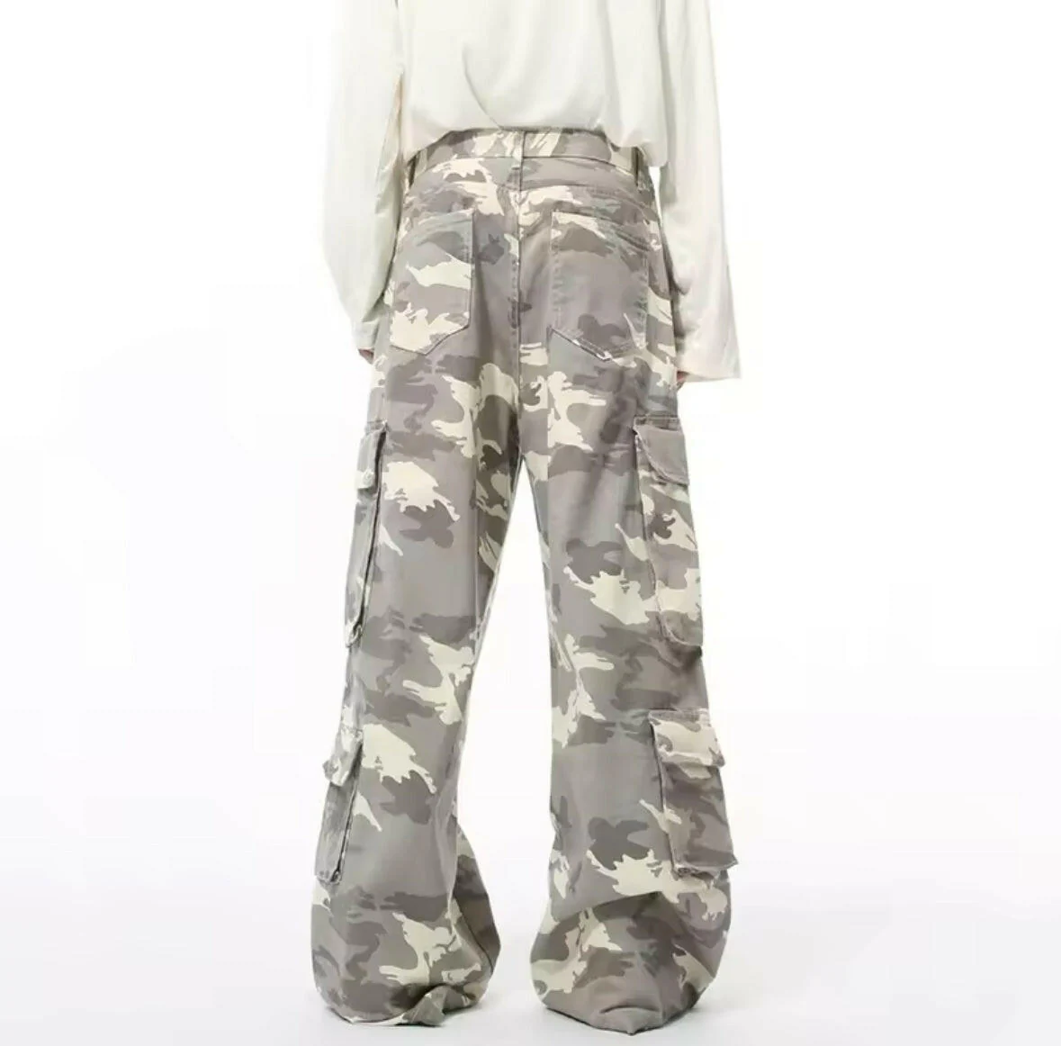 Light Camo Baggy Cargo Pants - Image 3