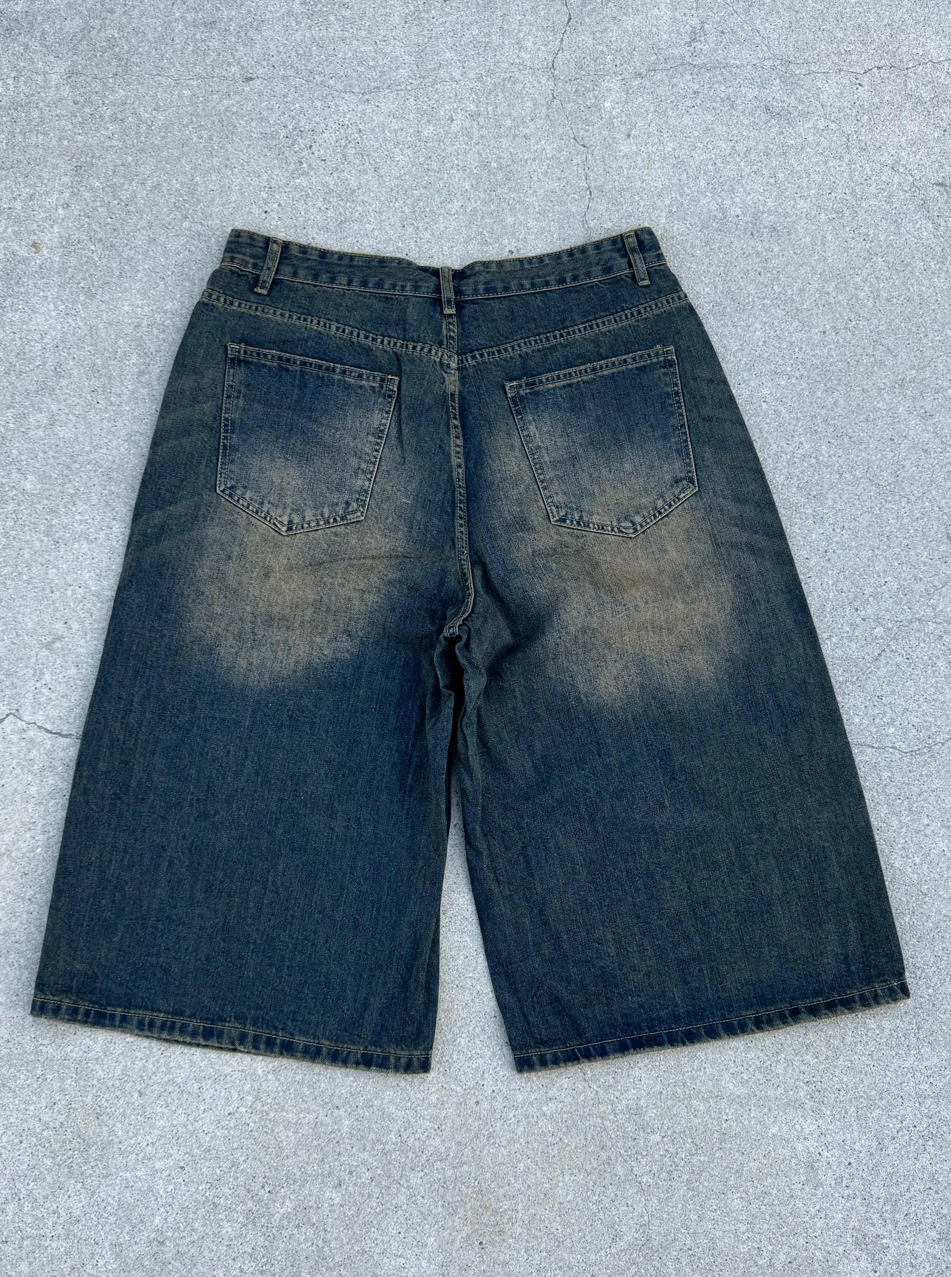 Navy Desert Wash Baggy Long Jorts - Image 5