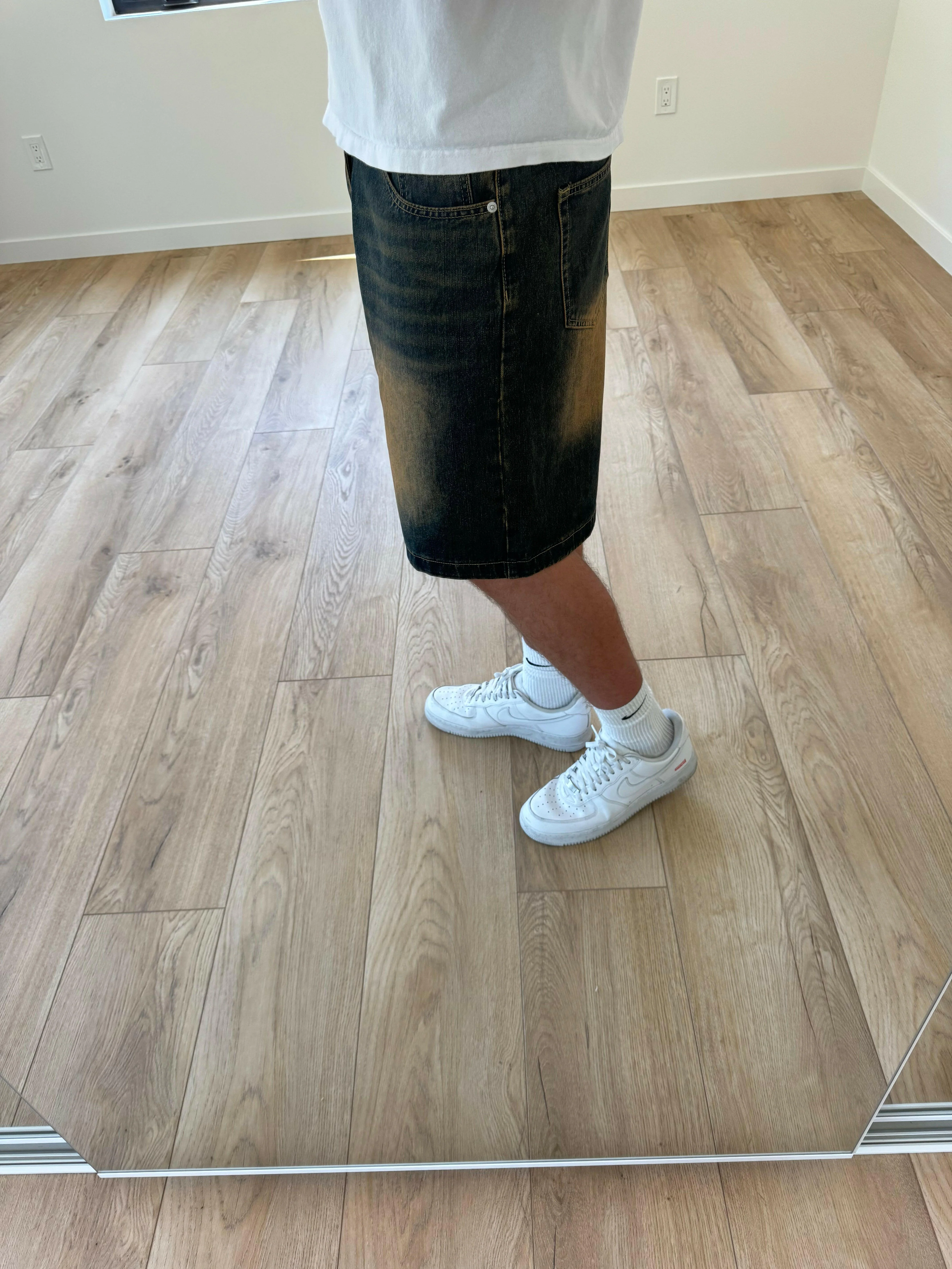 Navy Desert Wash Baggy Jorts - Image 3