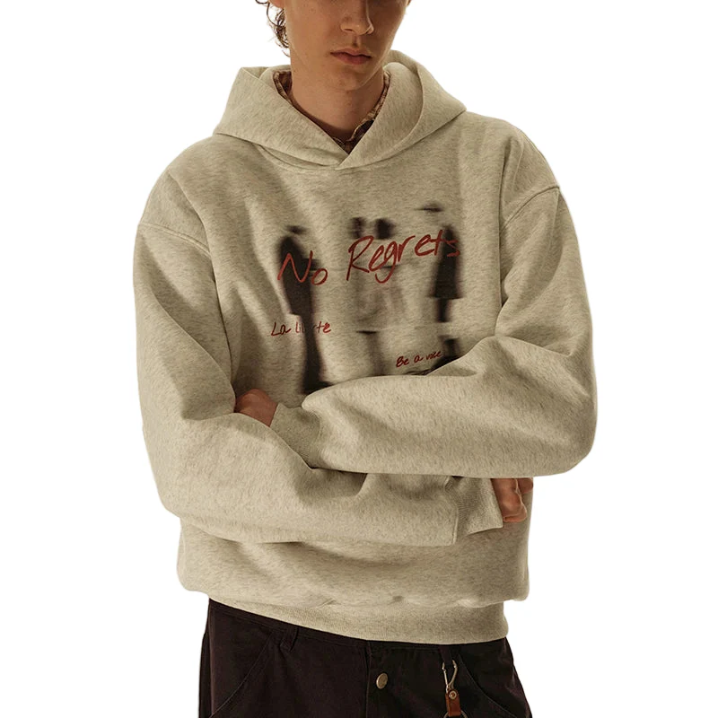 "No Regrets" Blurry Hoodie - Image 5