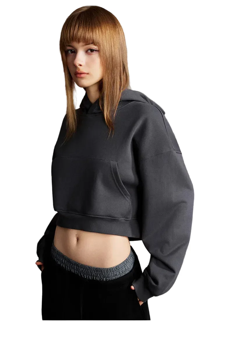 Womens Cropped Hoodie - Image 3