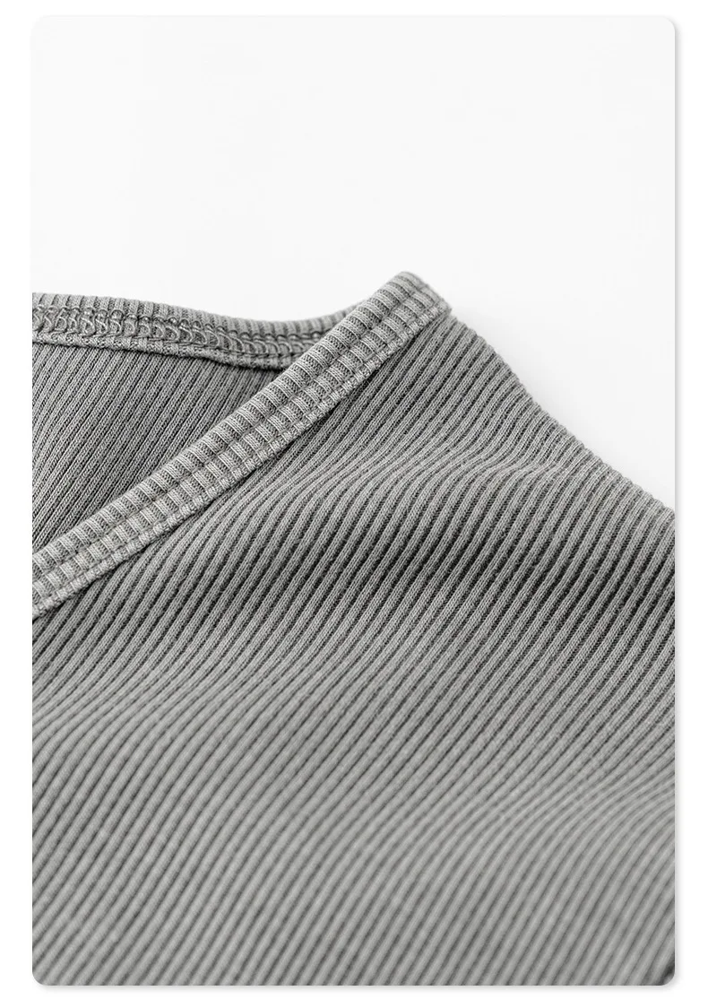 Womens Short Sleeve V-Neck Henley T-Shirt - Image 8