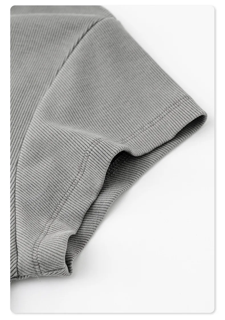 Womens Short Sleeve V-Neck Henley T-Shirt - Image 9