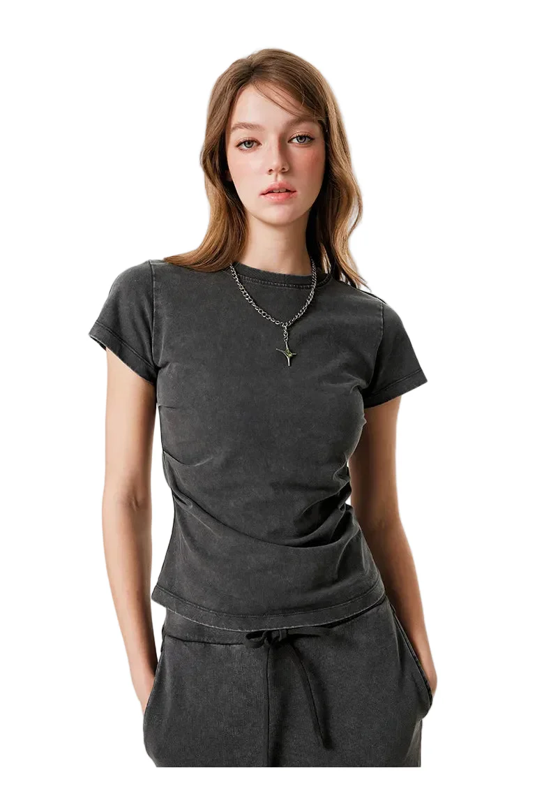 Womens Striped Short Sleeve Shirt - Image 3